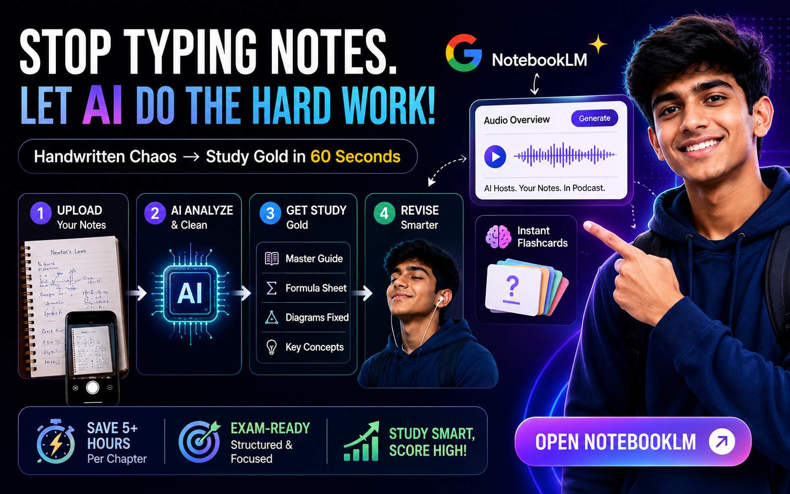 Stop Typing Notes: How to Use AI to Create Formula Sheets & Flashcards Instantly with Google NotebookLM
