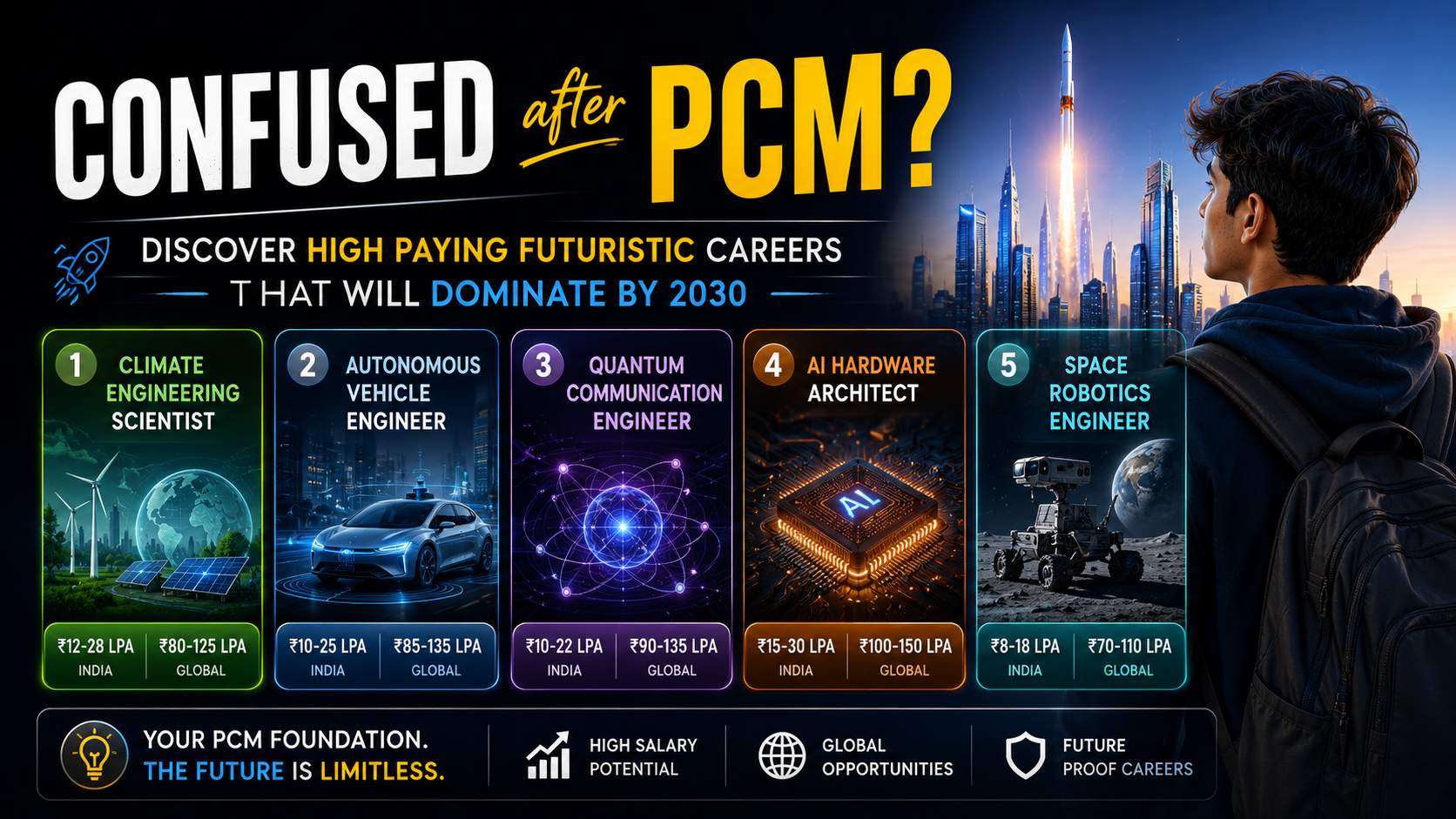 Confused after PCM? High Paying Futuristic Careers for PCM Students